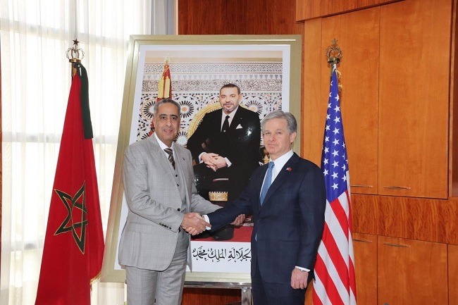 عبد اللطيف حموشي يستقبل مدير مكتب التحقيقات الفيدرالي الأمريكي